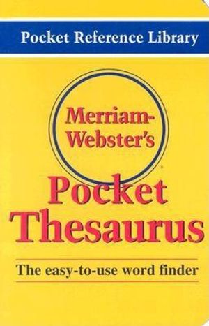 Merriam-Webster's Pocket Thesaurus image number 0