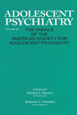 Adolescent Psychiatry, V. 20: Annals of the American Society for Adolescent Psychiatry image number 0