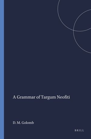 A Grammar of Targum Neofiti image number 0
