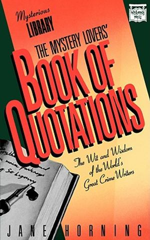 The Mystery Lovers' Book of Quotations image number 0