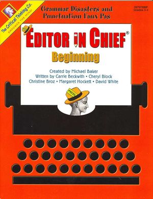 Editor in Chief Beginning Book : Grammar Disasters and Punctuation Faux Pas image number 0
