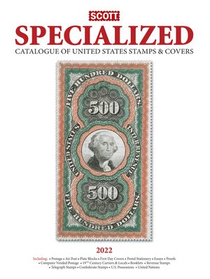 2022 Scott Us Specialized Catalogue of the United States Stamps & Covers: Scott Specialized Catalogue of United States Stamps & Covers image number 0