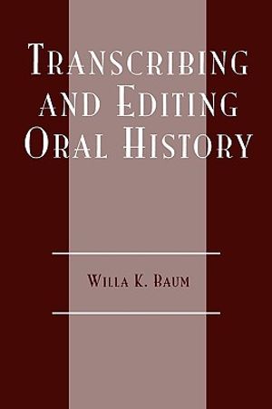 Transcribing and Editing Oral History image number 0