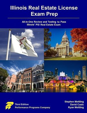 Illinois Real Estate License Exam Prep: All-in-One Review and Testing To Pass Illinois' PSI Real Estate Exam image number 0