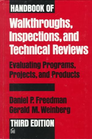 Handbook of Walkthroughs, Inspections, and Technical Reviews image number 0