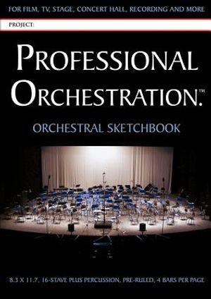 Professional Orchestration 16-Stave Ruled Orchestral Sketchbook image number 0