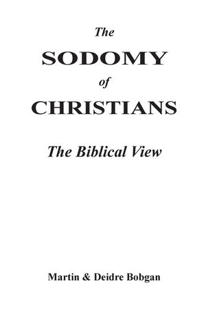 The Sodomy of Christians: The Biblical View image number 0