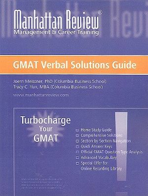 Turbocharge Your GMAT Verbal Solutions Guide image number 0