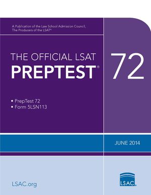 The Official LSAT Preptest 72: (June 2014 Lsat) image number 0