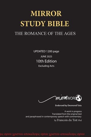 Mirror Study Bible Hard Cover Special Edition 1156 page 10th Edition 7 X 10 Inch, Wide Margin. image number 0