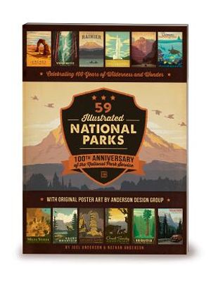 59 Illustrated National Parks - Softcover: 100th Anniversary of the National Park Service image number 0