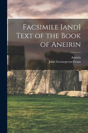 Facsimile [and] Text of the Book of Aneirin image number 0