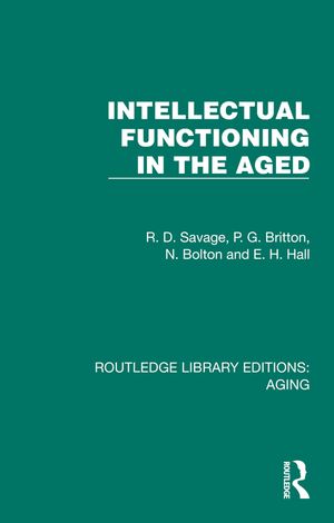 Intellectual Functioning in the Aged image number 0