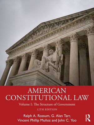 American Constitutional Law: Volume I: The Structure of Government image number 0