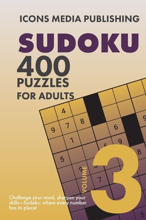 400 Very Hard Level Sudoku Puzzles Volume 3 image number 0