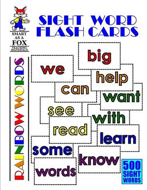 Sight Word Flash Cards: 500 Rainbow Words image number 0