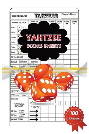Yahtzee Score Sheets: 100 Yahtzee Score Pads, Game Record Score Keeper Book, Yahtzee Score Card for small table with friend image number 0
