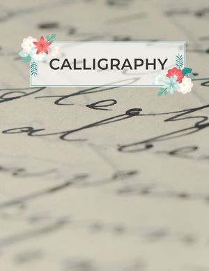 Calligraphy: Calligraphy Practice Sheets to Write in - 120 Sheet Pad image number 0