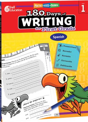 180 Days of Writing for First Grade (Spanish): Practice, Assess, Diagnose image number 0