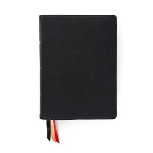 CSB Single-Column Wide-Margin Bible, Holman Handcrafted Collection, Black Premium Goatskin image number 0