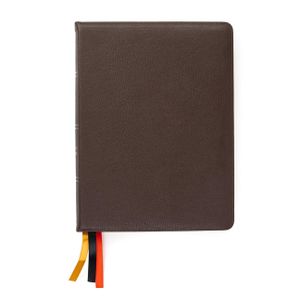 CSB Verse-By-Verse Reference Bible, Holman Handcrafted Collection, Brown Premium Goatskin image number 0