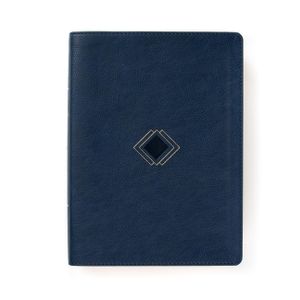 CSB Day-By-Day Chronological Bible, Navy Leathertouch image number 0