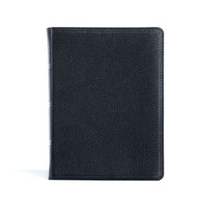 CSB Pastor's Bible, Verse-By-Verse Edition, Holman Handcrafted Collection, Black Premium Goatskin image number 0
