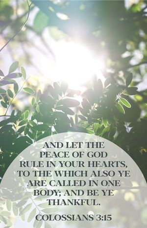 Let the Peace Bulletin (Pkg 100) General Worship image number 0