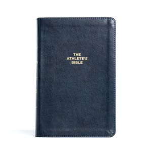 CSB Athlete's Bible, Navy Leathertouch: Devotional Bible for Athletes image number 0