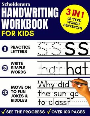 Handwriting Workbook for Kids: 3-in-1 Writing Practice Book to Master Letters, Words & Sentences image number 0