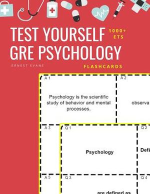 Test Yourself 1000+ ETS GRE Psychology Flashcards: Study ETS GRE general Psychology test prep flash cards book image number 0