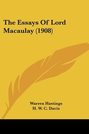 The Essays Of Lord Macaulay (1908) image number 0