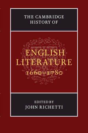 The Cambridge History of English Literature, 1660-1780 image number 0