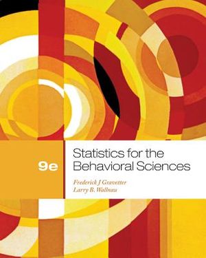 Cengage Advantage Books: Statistics for the Behavioral Sciences image number 0