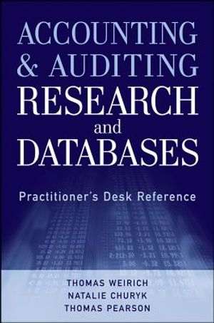 Accounting and Auditing Research and Databases: Practitioner's Desk Reference image number 0