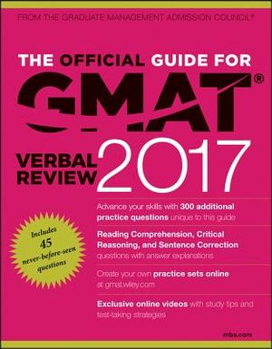 The Official Guide for GMAT Verbal Review 2017 with Online Question Bank and Exclusive Video image number 0