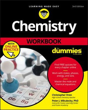 Chemistry Workbook for Dummies with Online Practice image number 0