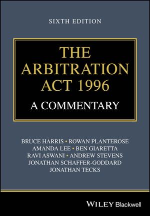 The Arbitration ACT 1996: A Commentary image number 0