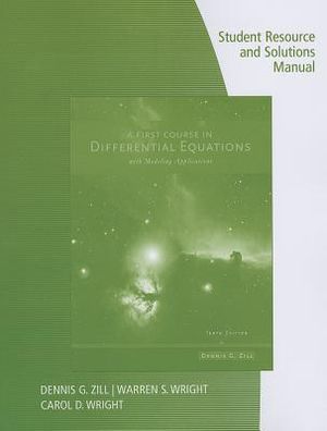 Student Resource with Solutions Manual for Zill's a First Course in Differential Equations with Modeling Applications, 10th image number 0