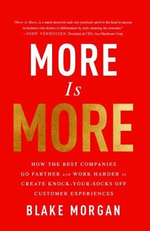 More Is More: How the Best Companies Go Farther and Work Harder to Create Knock-Your-Socks-Off Customer Experiences image number 0