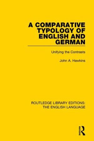 A Comparative Typology of English and German: Unifying the Contrasts image number 0