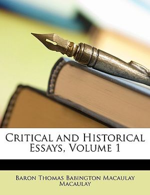 Critical and Historical Essays, Volume 1 image number 0