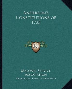 Anderson's Constitutions of 1723 image number 0