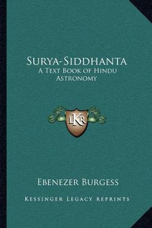 Surya-Siddhanta: A Text Book of Hindu Astronomy image number 0