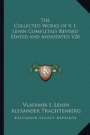 The Collected Works of V. I. Lenin Completely Revised Edited and Annotated V20 image number 0