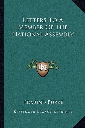 Letters to a Member of the National Assembly image number 0