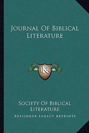 Journal of Biblical Literature image number 0