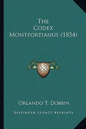 The Codex Montfortianus (1854) image number 0