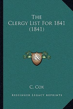 The Clergy List For 1841 (1841) image number 0