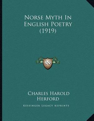 Norse Myth In English Poetry (1919) image number 0